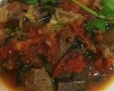 A picture of step 6 of Carrot chapati with beef curry.