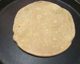 A picture of step 3 of Roti from wheat flour.