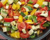 Lecsós zöldség kuszkusszal recept fázis 1 fotója