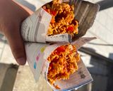 A picture of step 4 of Maggi bhel.