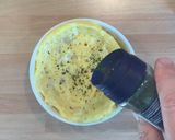 Foto del passaggio 5 della ricetta Quiche di Provola e Pancetta Mug Cake
