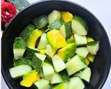 A picture of step 2 of Cucumber-Avocado Salad.