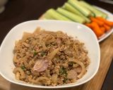 รูปขั้นตอนการทำที่ 4 ของ ลาบหมูที่เน้นหนังไม่เน้นเนื้อหมู