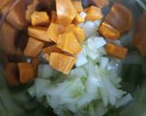 A picture of step 1 of Carrot cucumber juice.
