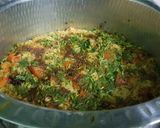 A picture of step 5 of Mumbai style mutton pulao.