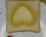عکس مرحله 1 از دستور قلبهای خوشمزه با گوجه گیلاسی 🍅🍞