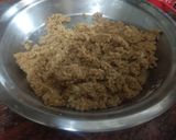 A picture of step 5 of Khoya Til Ladoo.