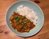 Foto del paso 10 de la receta Estofado de pollo al curry con verduras, patatas y manzana