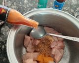 A picture of step 1 of Chicken Bihari Boti.