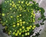 A picture of step 4 of Methi matar malai.