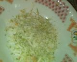 A picture of step 1 of Chapati with carrots, ginger and lemon.