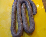 A picture of step 2 of Keto Wors and Sweet Peppers.