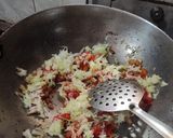 A picture of step 3 of Vegetables poha.