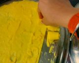 A picture of step 6 of Khandvi.