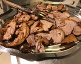 Une image de l'étape 8 de Gigot d'agneau mariné, ail fumé.