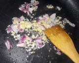 A picture of step 2 of Chinese fried rice.