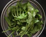 A picture of step 1 of Spinach Soup.