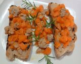 A picture of step 5 of Toasted Bread with Butternut Squash and Sausage.