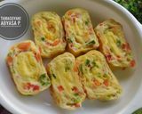 Foto langkah ke 6 dari resep MPASI 1Y+ Tamagoyaki Telur Gulung.