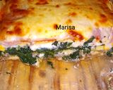 Foto del paso 15 de la receta: Lasaña de crepes, rellena de carne, espinaca y fiambre