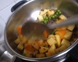 A picture of step 2 of Masala Puri and Bhaji.