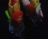 A picture of step 3 of Raw Banana & Chickpea  Rollups.
