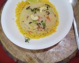 A picture of step 4 of Vegetable Upma.
