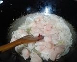 A picture of step 2 of Desi style spaghetti.