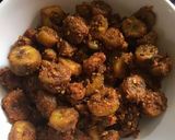 A picture of step 3 of Nendran banana sabji.