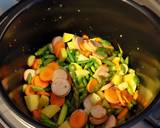 Spárgás zöldségleves grízgsluskával gluténmentesen recept lépés 2 foto