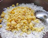 A picture of step 2 of Coconut ladoos.