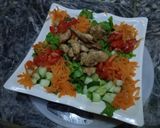 A picture of step 4 of Lettuce chicken salad.