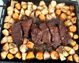 Foto del paso 2 de la receta: Entrecot al horno con papa y boniato zanahoria 🇺🇾