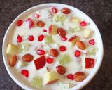 A picture of step 3 of Falahari Fruit Raita.