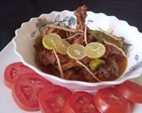 A picture of step 6 of Peshawri karahi.