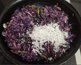 A picture of step 3 of Purple cabbage sabji.