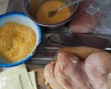 Foto langkah ke 1 dari resep Chicken Cordon Bleu.
