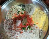 A picture of step 1 of Mixed flour poori.