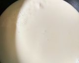 A picture of step 1 of Chocolate badam matka kulfi.