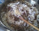 A picture of step 13 of Eggplant and sausage risotto.