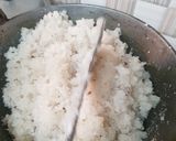A picture of step 3 of Coconut burfi.
