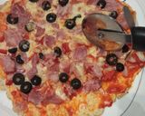Foto del paso 4 de la receta: Pizza con base de pollo, baja en HC (Keto)