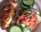 Foto del paso 8 de la receta: Pollo horneado con ensalada de pepino