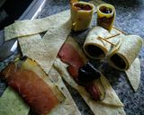 Foto del paso 1 de la receta: Rollos de Nieve con bacon y ciruelas pasas!!