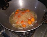 A picture of step 2 of Soyabean Chilli.