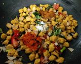 A picture of step 4 of Protein poha.