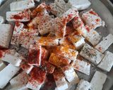 A picture of step 3 of Dhaba style paneer tikka masala.