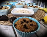 Une image de l'étape 5 de Muffins Healty Banane chocolat et avoine.