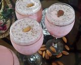 A picture of step 1 of Roohafza shake.