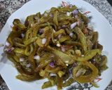 Une image de l'étape 4 de Salade des poivrons verts.